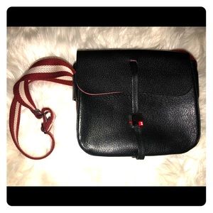 Bally’s black over the shoulder purse